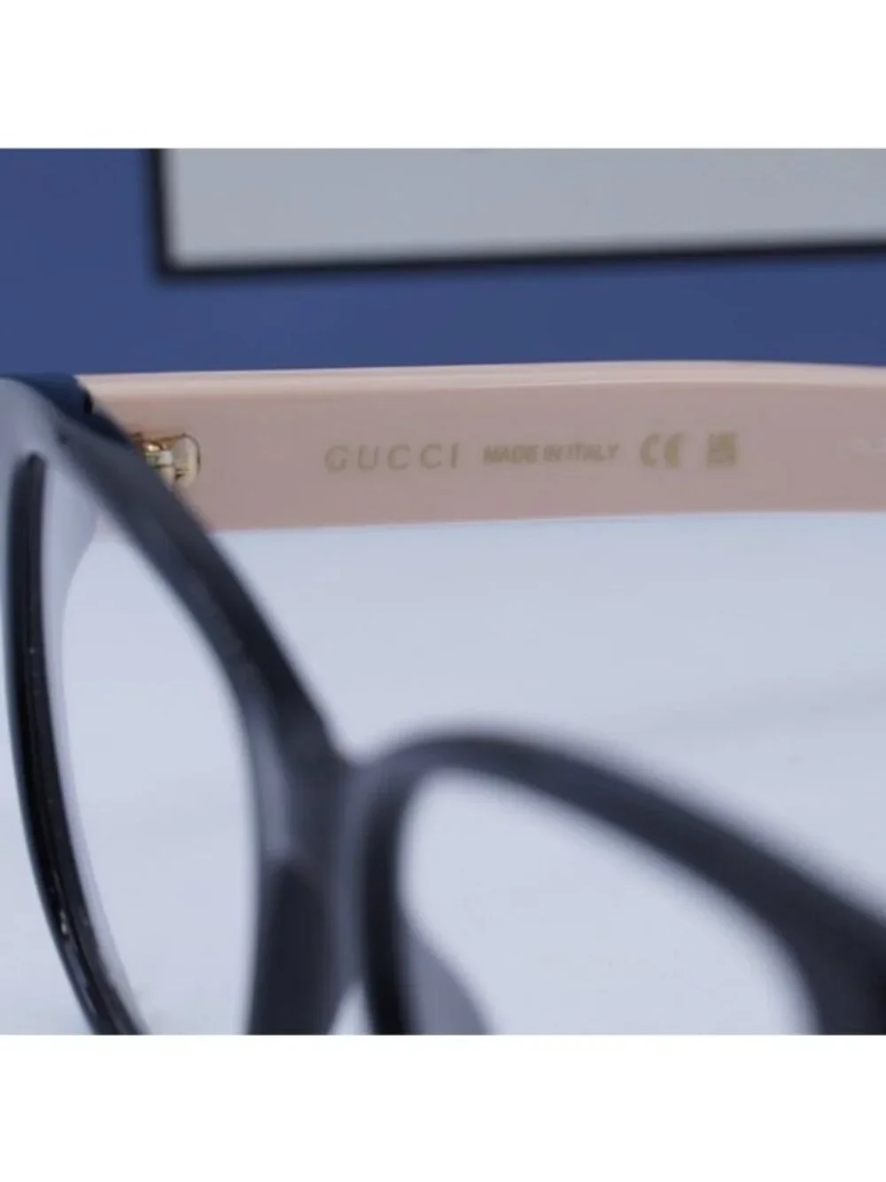 Gucci GG1340O 007 Square Eyeglasses - Shiny Black/Pink 54mm